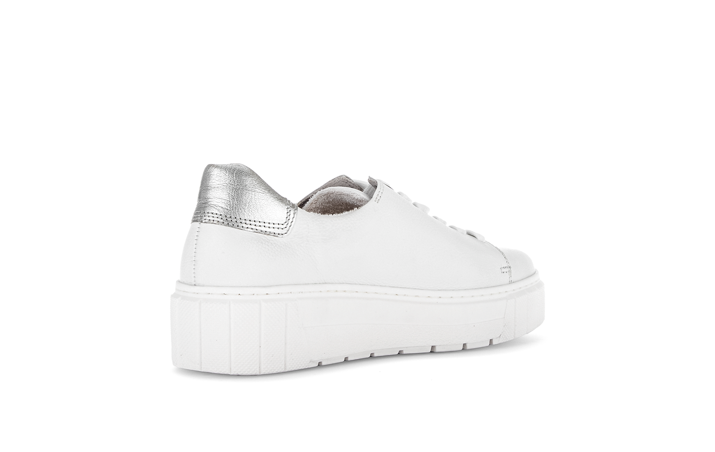 Gabor Comfort 66.410.52 H Fit White & Silver Sneakers
