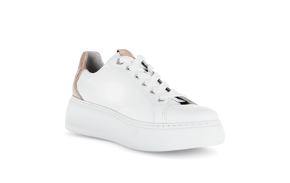 Gabor Comfort 66.486.53 G Fit White & Gold Combi Sneakers