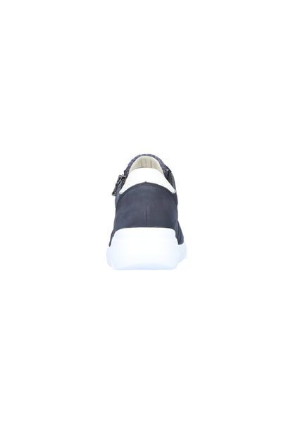 Waldlaufer 668K02 300 217 K Fit Navy Sneakers with Lace & Zip & White Sole