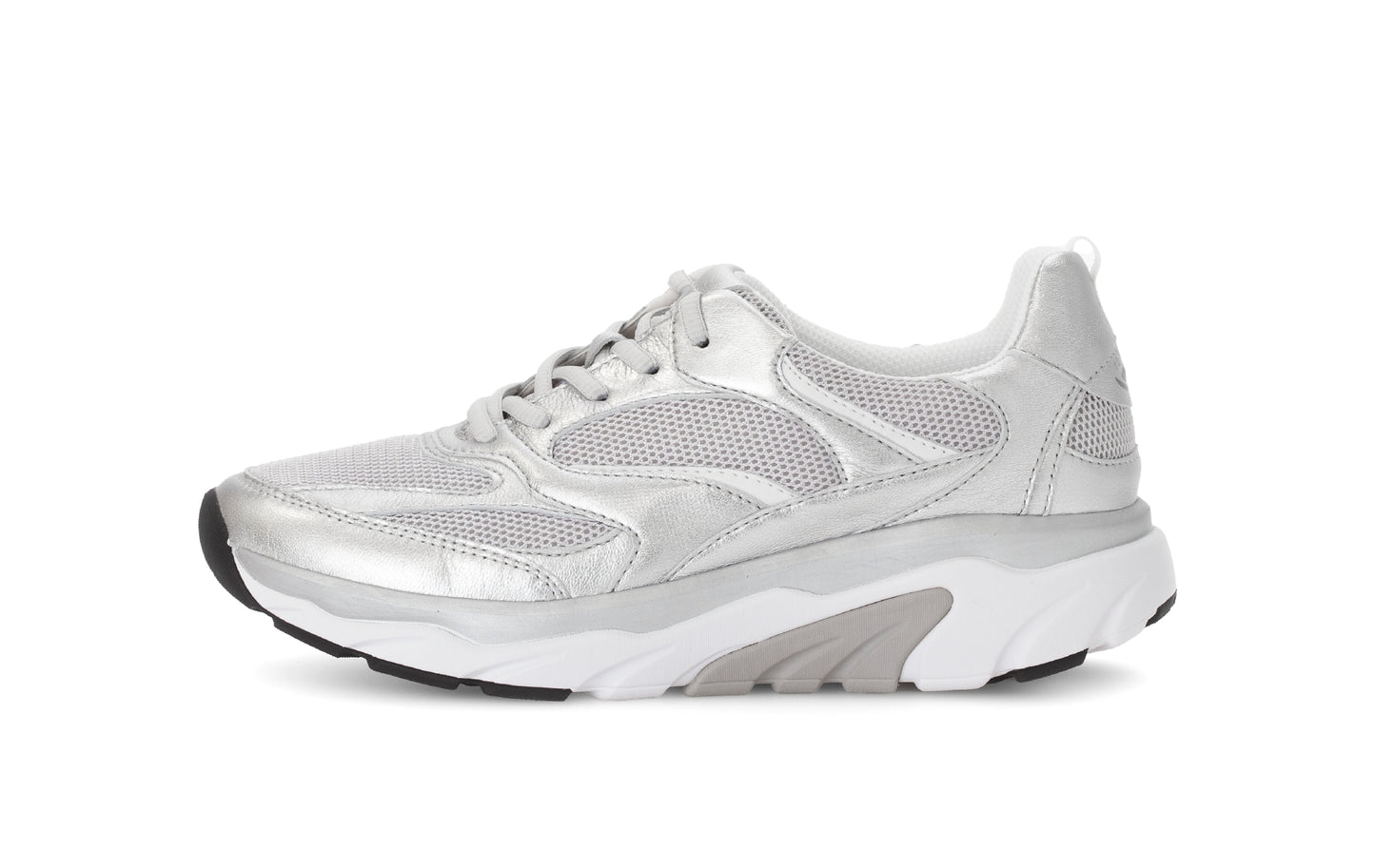 Gabor Rollingsoft 66.936.80 Silver & White Sneakers
