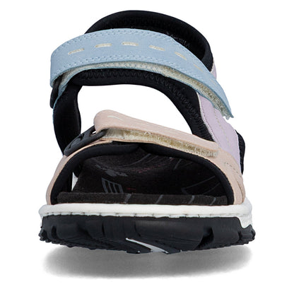 Rieker 68866-93 Mauve, Blue & Black Combi E 1/2 Fit Slingback Sandals
