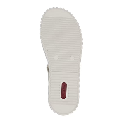Rieker 69276-60 Beige H Fit Sandals with Slingback Strap