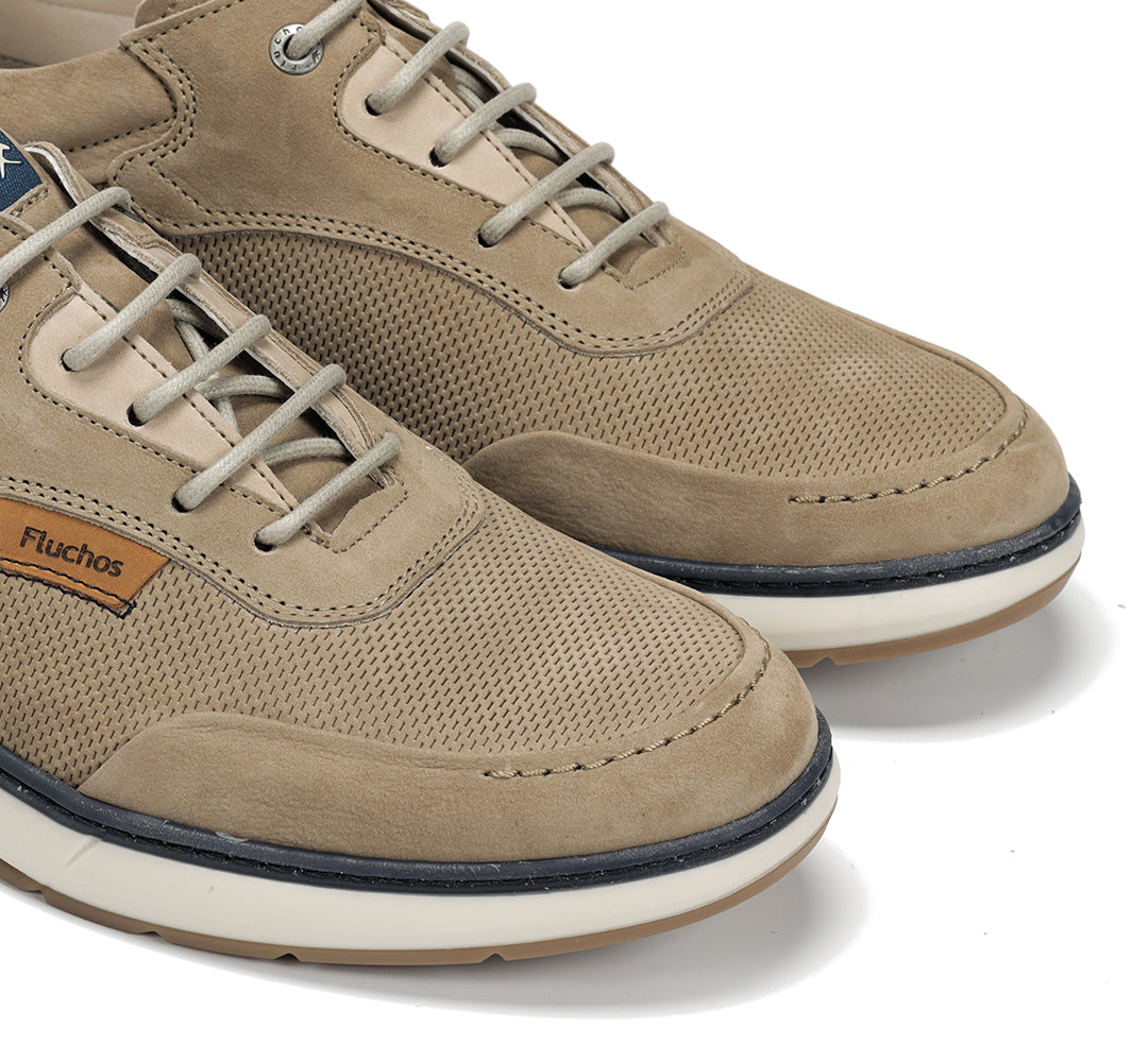 Fluchos F2210 Delbuck Marmota Taupe Laced Shoes