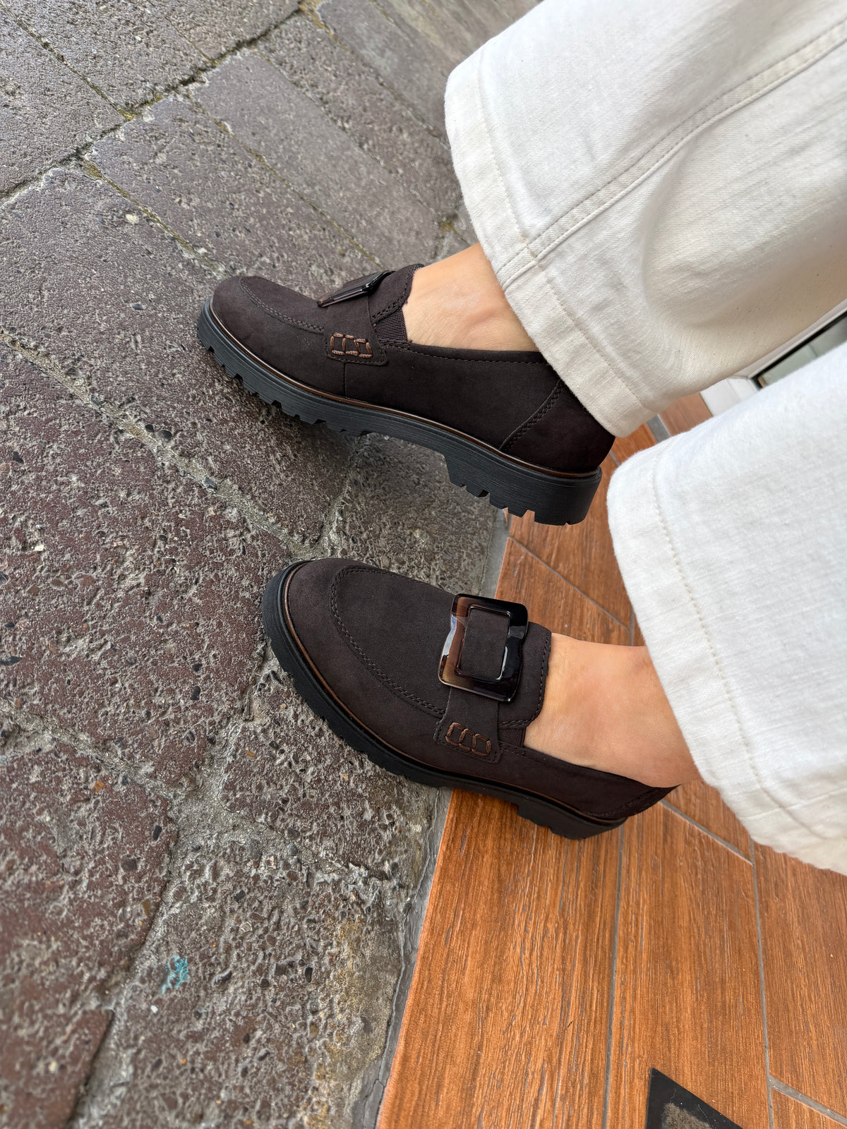 Rieker 45553-25 Brown Slip On Shoes