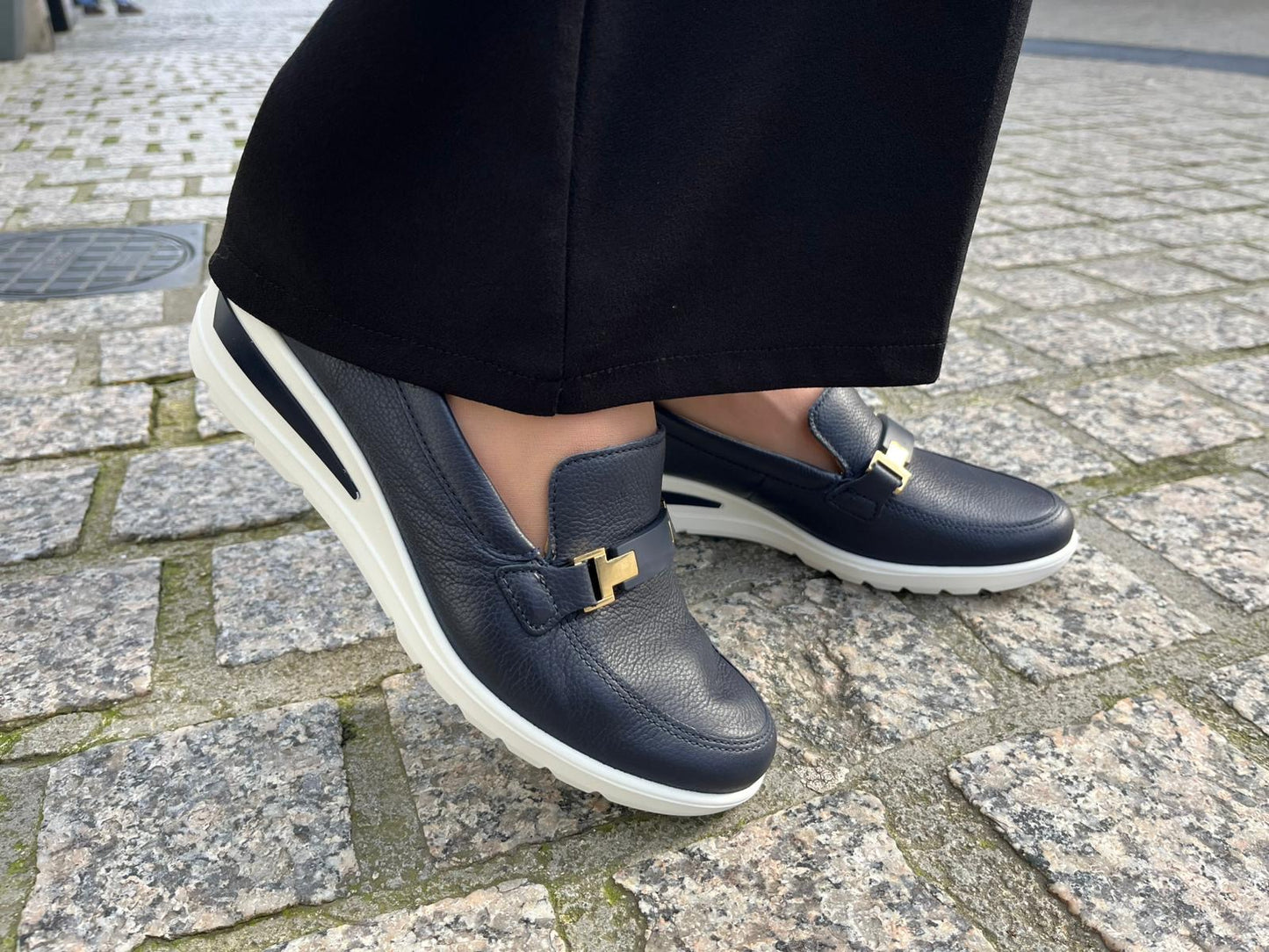 Ara 12-50630 02 Zurich 2.0 H Fit Navy Blue Slip On Shoes