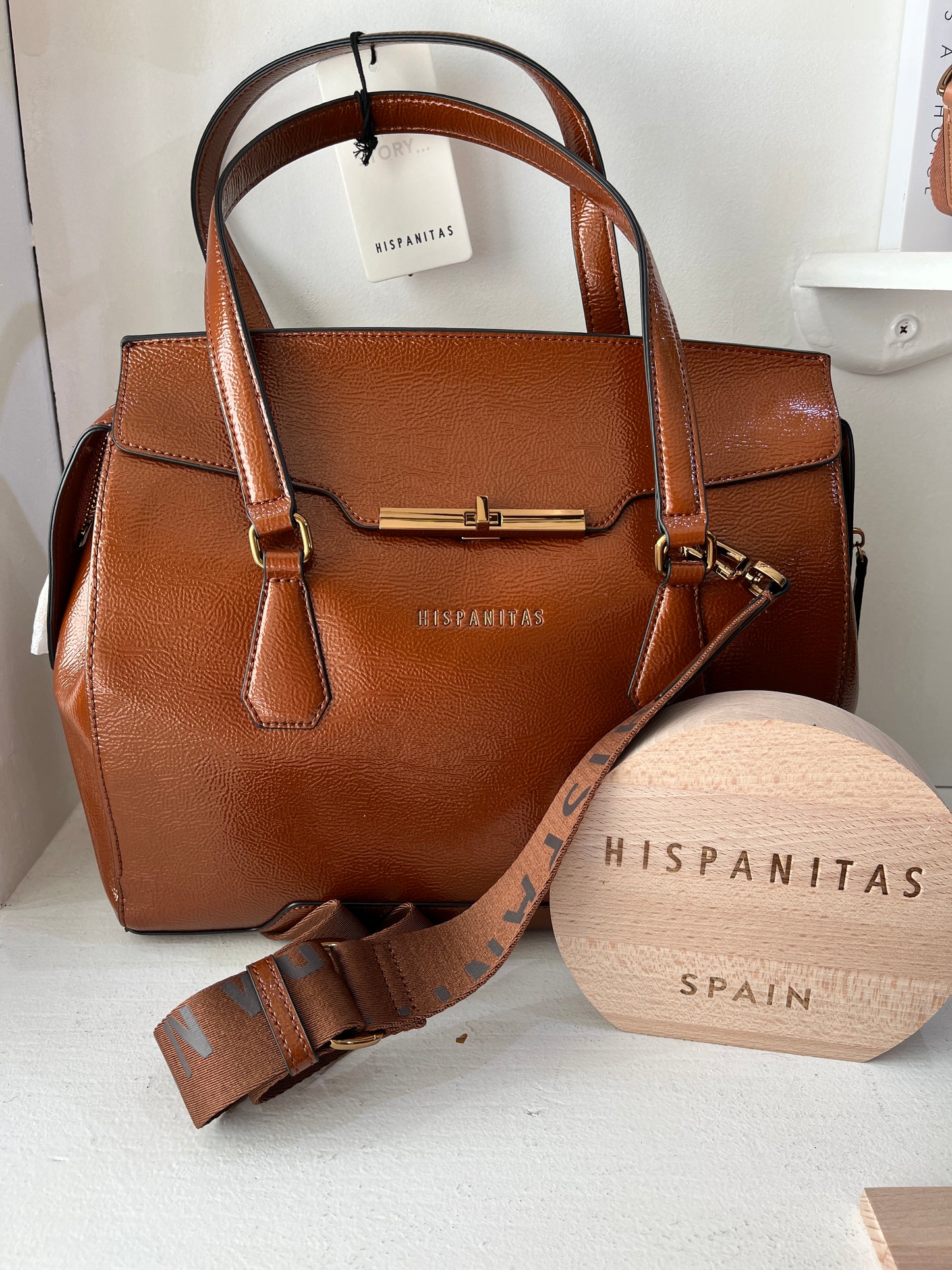 Hispanitas BI232928 Cuero Tan Handbag