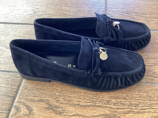 Gabor Comfort 4008.02.001 Black Suede G Fit Slip On Moccasin