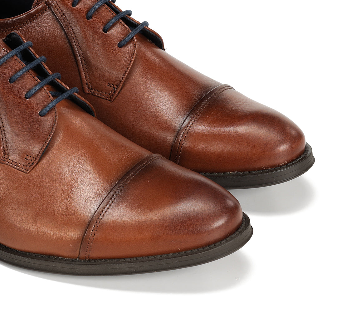 Fluchos 8412W Cuero Tan Lace Shoes
