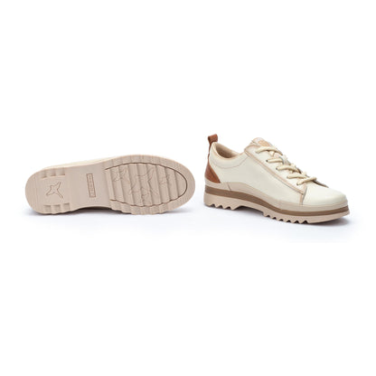 Pikolinos Vigo W3W-6979C1 Nata Cream Lace & Zip Shoes