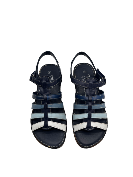 The Shoe Parlour by Phelans Shoes 700-16 Navy Multi Sandals