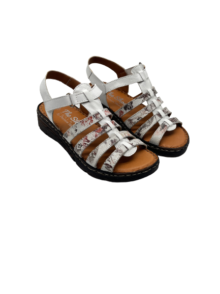 The Shoe Parlour by Phelans Shoes 700-55 White/Pastel Velcro Sandals