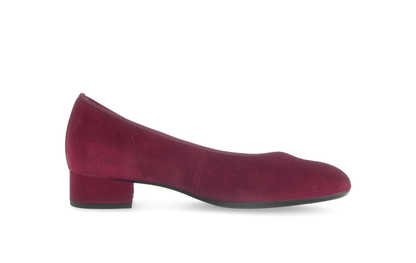 Gabor 71.421.15 Bordeaux Burgundy Slip On Block Heels