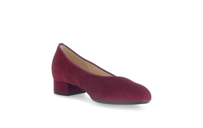 Gabor 71.421.15 Bordeaux Burgundy Slip On Block Heels