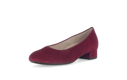 Gabor 71.421.15 Bordeaux Burgundy Slip On Block Heels