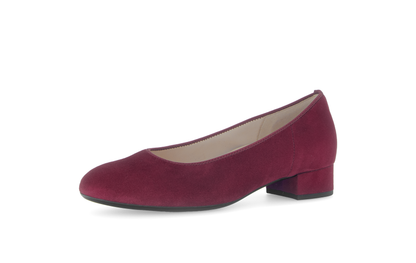 Gabor 71.421.15 Bordeaux Burgundy Slip On Block Heels