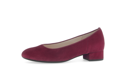 Gabor 71.421.15 Bordeaux Burgundy Slip On Block Heels