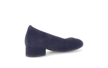 Gabor 71.421.16 Navy Slip On Block Heels