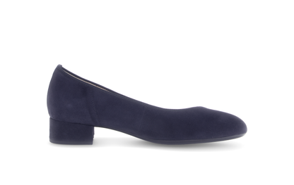 Gabor 71.421.16 Navy Slip On Block Heels