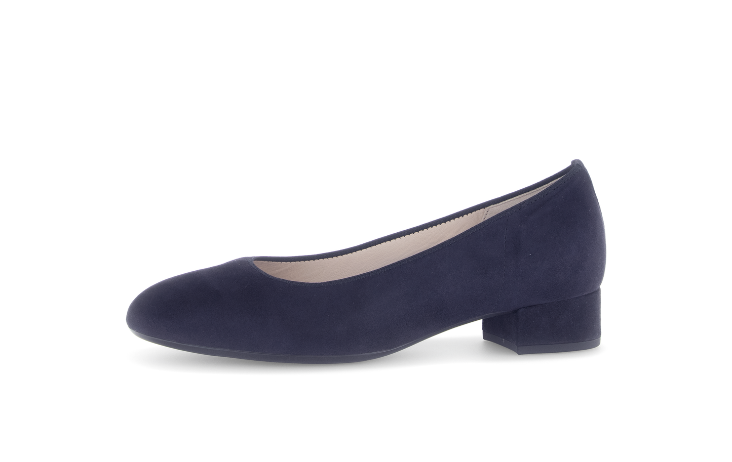 Gabor 71.421.16 Navy Slip On Block Heels