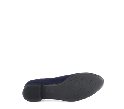Gabor 71.421.16 Navy Slip On Block Heels