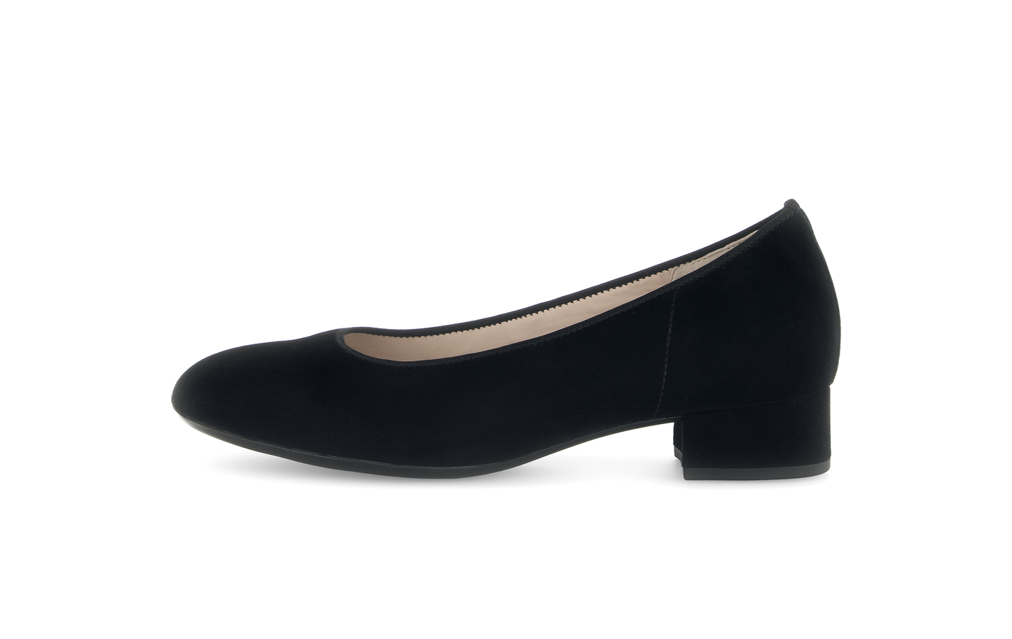 Gabor 71.421.17 Black Suede Block Heels