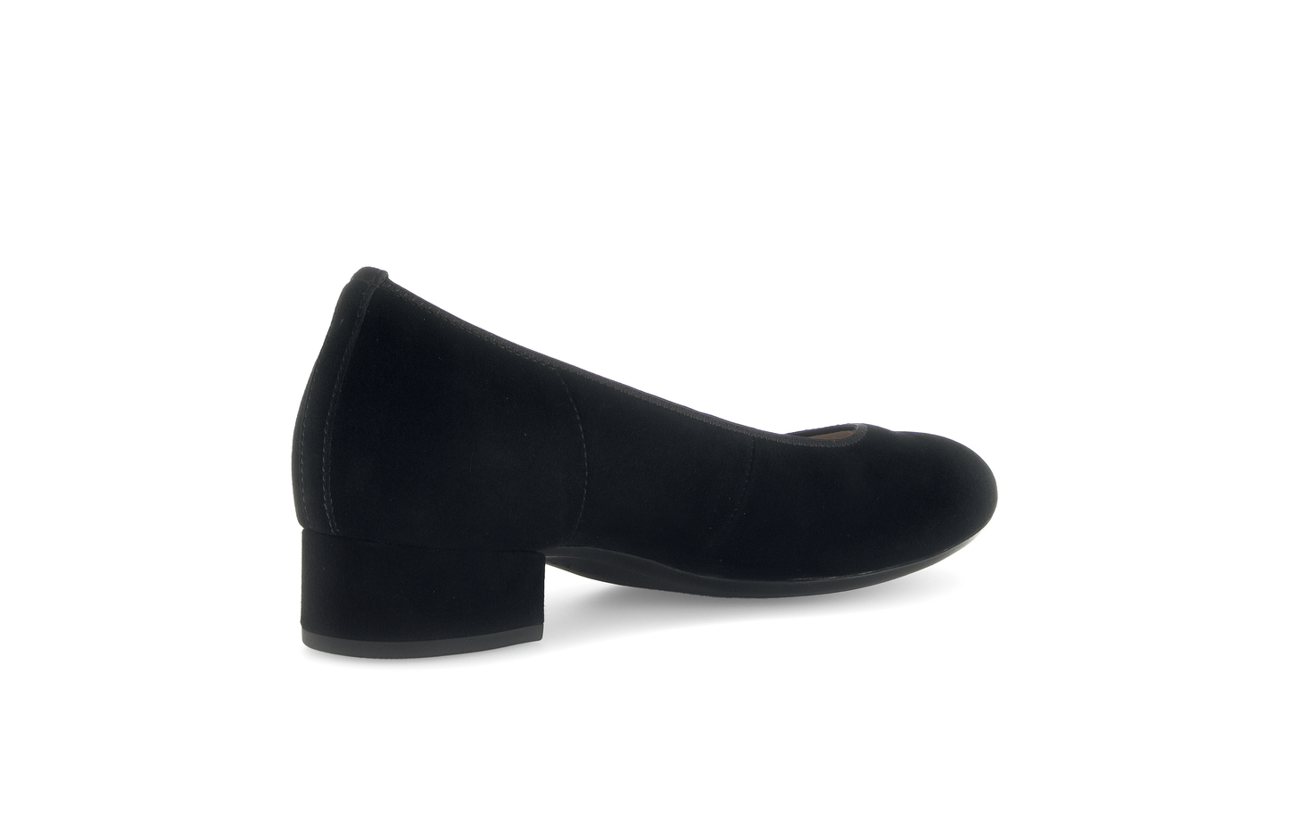 Gabor 71.421.17 Black Suede Block Heels