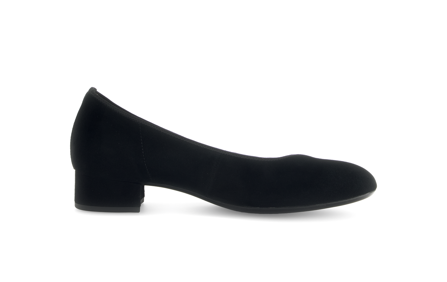 Gabor 71.421.17 Black Suede Block Heels