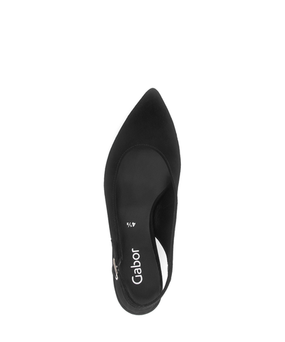 Gabor 71.500.17 Black Slingback Heels