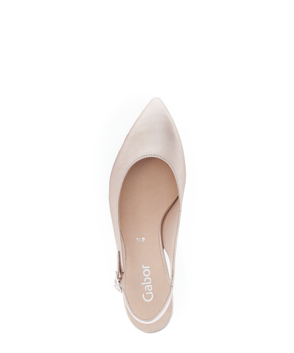 Gabor 71.500.62 Puder Gold Slingback Heels