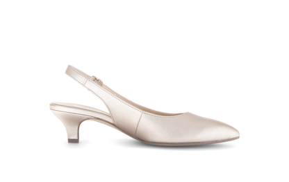 Gabor 71.500.62 Puder Gold Slingback Heels