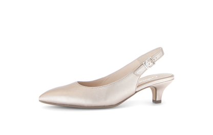 Gabor 71.500.62 Puder Gold Slingback Heels