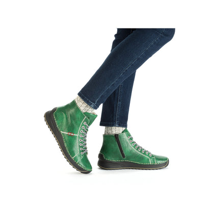 Rieker 71510-52 Green Lace Boots