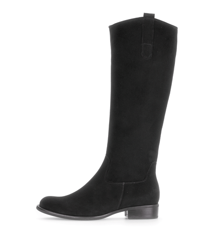 Gabor 71.649.17 Black F Fit Long Boots M Shaft Width