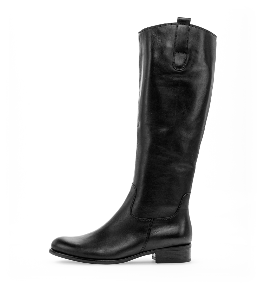 Gabor 71.649.27 Black F Fit Knee High Boots M Shaft Width