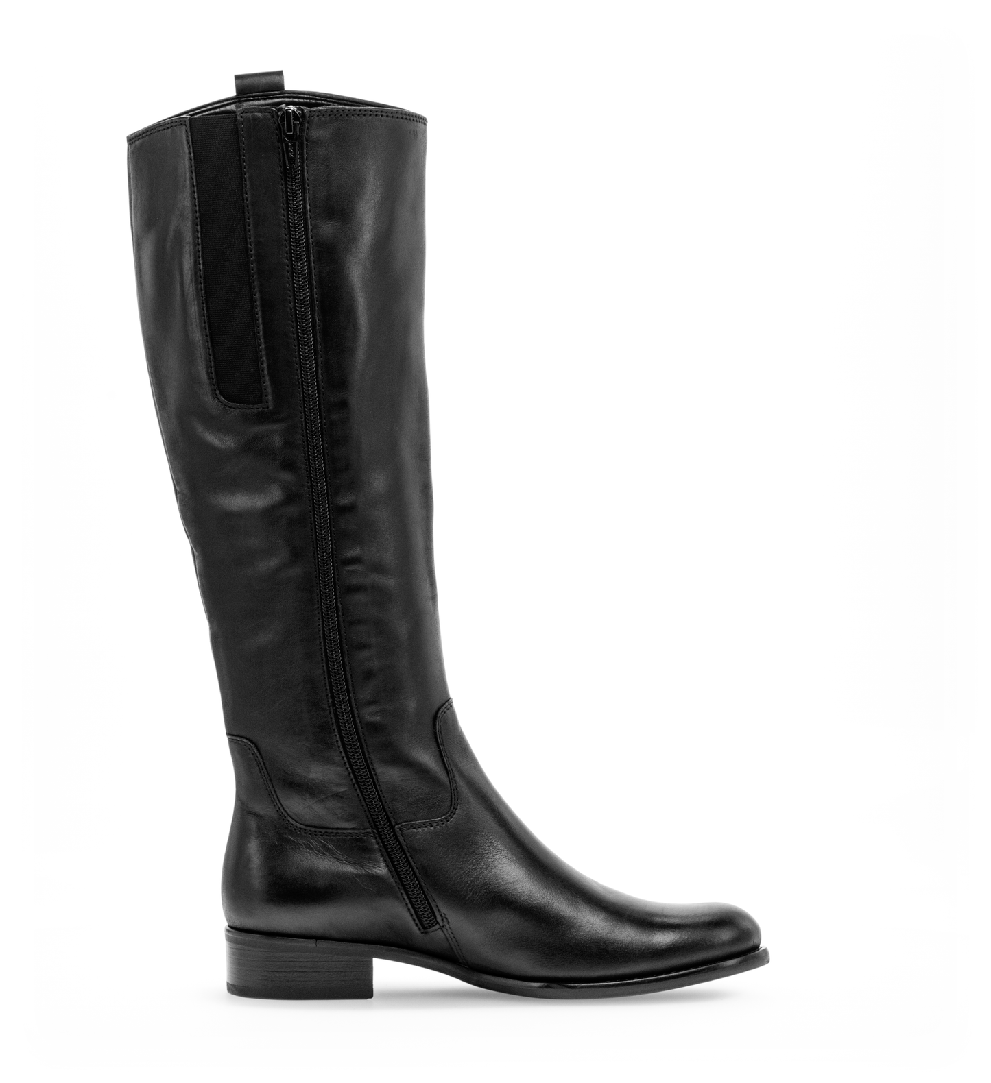 Gabor 71.649.27 Black F Fit Knee High Boots M Shaft Width