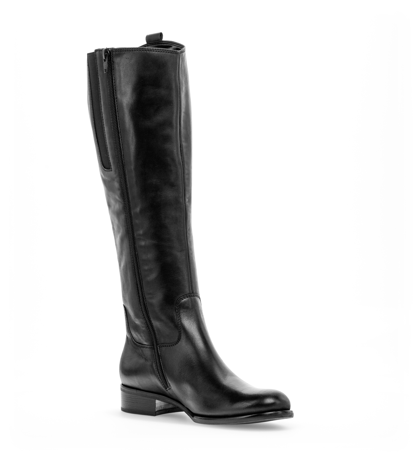Gabor 71.649.27 Black F Fit Knee High Boots M Shaft Width