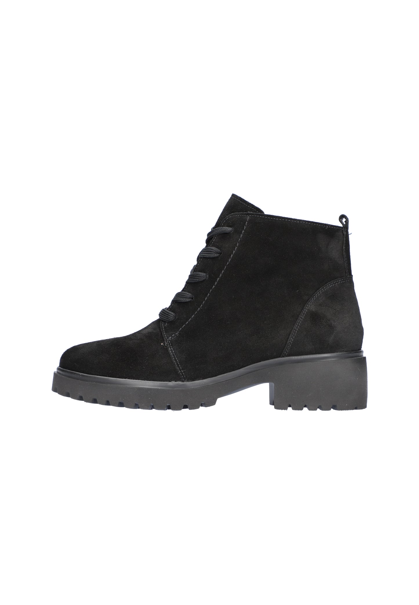 Waldlaufer 716807 195 001 H Fit Luise Black Suede Lace Boots