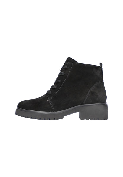 Waldlaufer 716807 195 001 H Fit Luise Black Suede Lace Boots