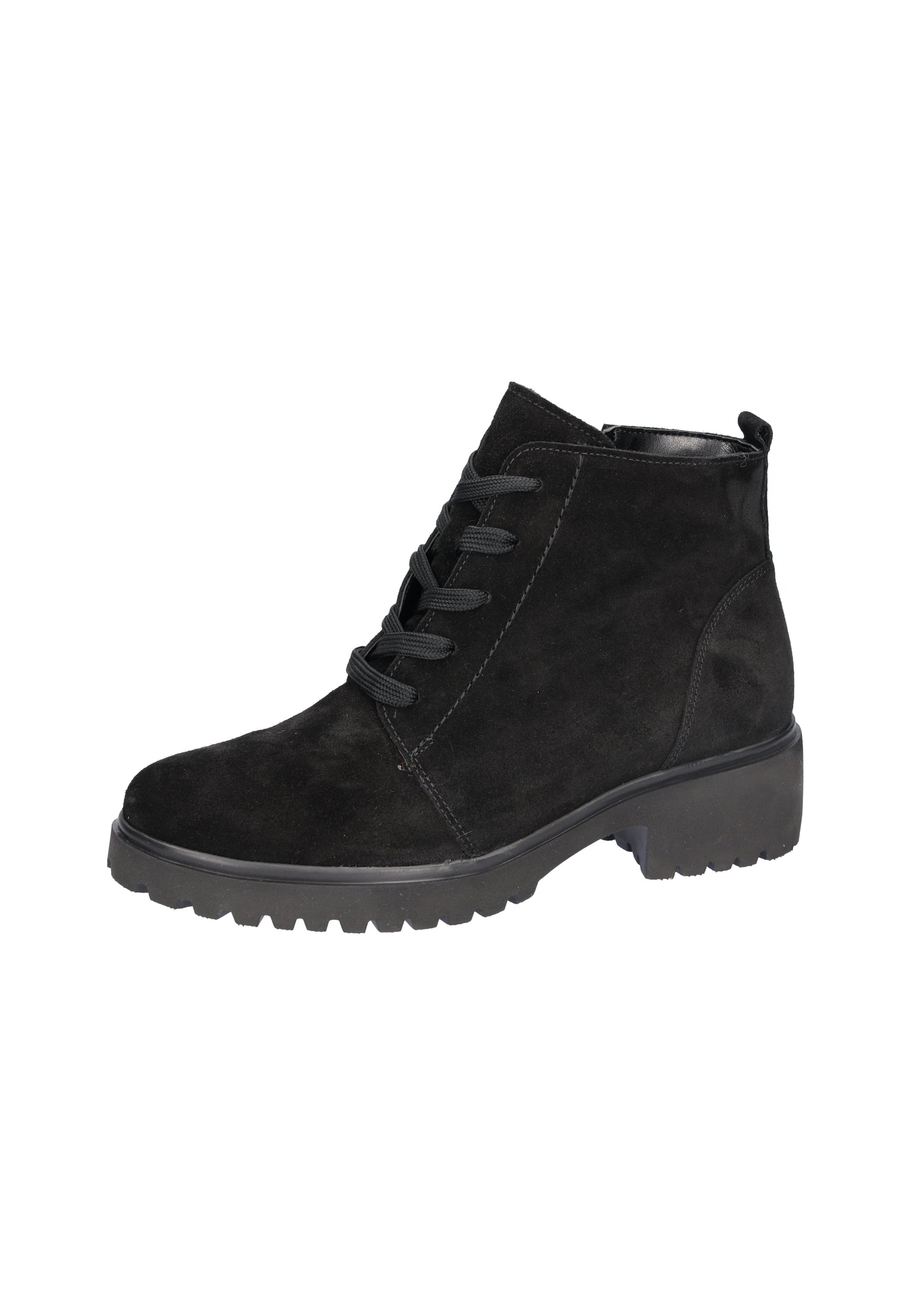 Waldlaufer 716807 195 001 H Fit Luise Black Suede Lace Boots