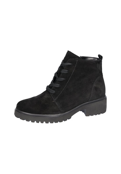 Waldlaufer 716807 195 001 H Fit Luise Black Suede Lace Boots