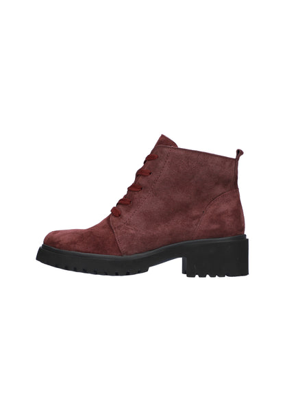 Waldlaufer 716807 195 020 H Fit Luise Burgundy Suede Lace Boots