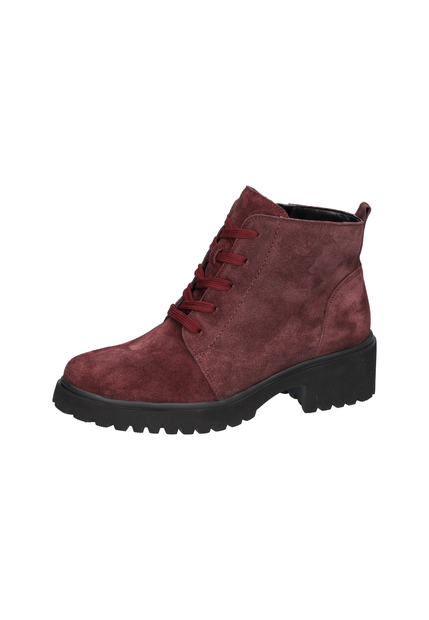 Waldlaufer 716807 195 020 H Fit Luise Burgundy Suede Lace Boots