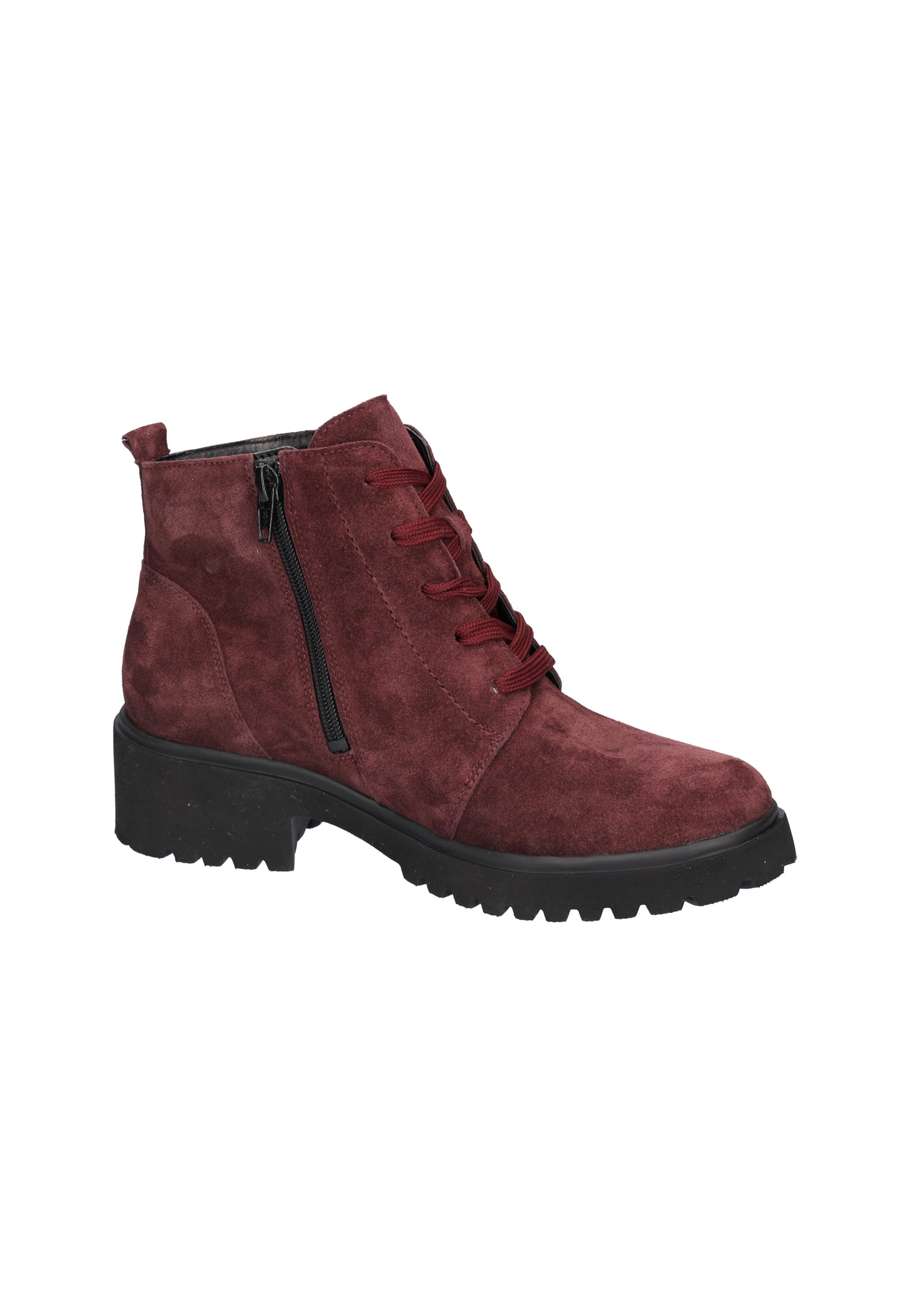 Waldlaufer 716807 195 020 H Fit Luise Burgundy Suede Lace Boots