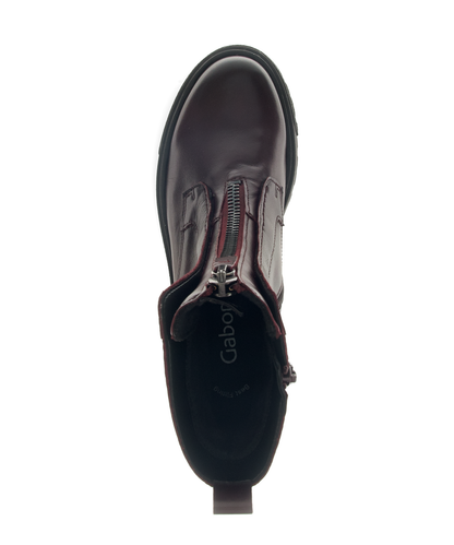 Gabor 71.763.25 Bordo Burgundy Front Zip Boots