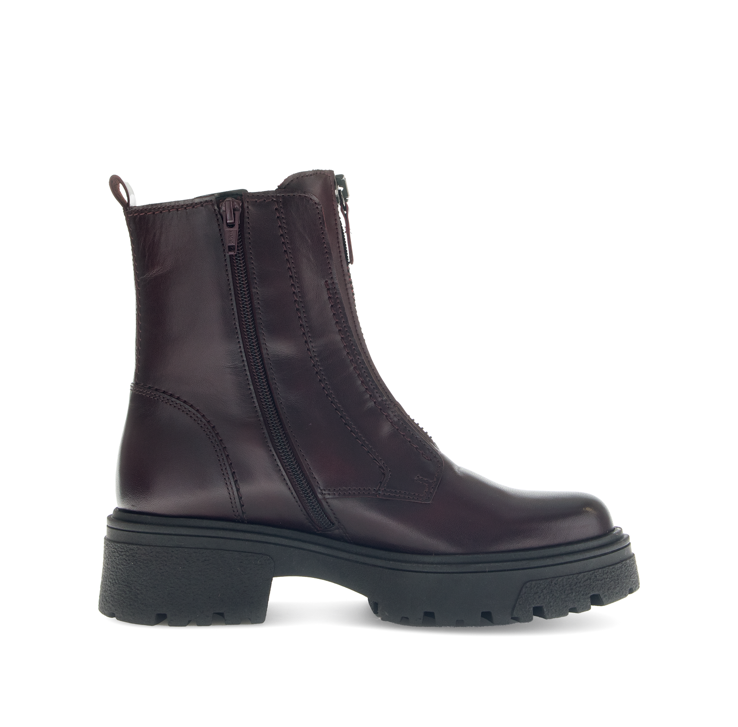 Gabor 71.763.25 Bordo Burgundy Front Zip Boots