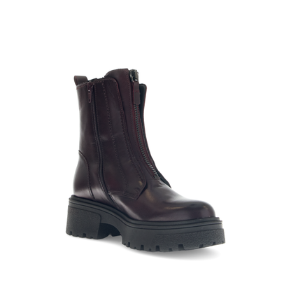 Gabor 71.763.25 Bordo Burgundy Front Zip Boots