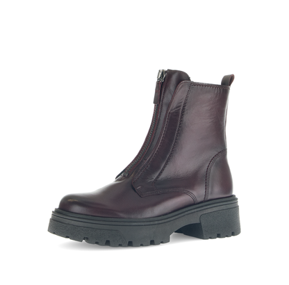 Gabor 71.763.25 Bordo Burgundy Front Zip Boots