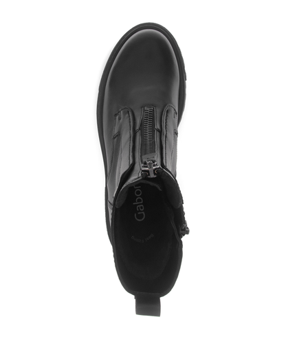 Gabor 71.763.27 Black Front Zip Boots