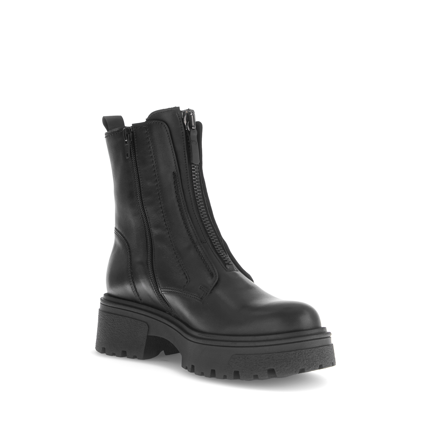 Gabor 71.763.27 Black Front Zip Boots