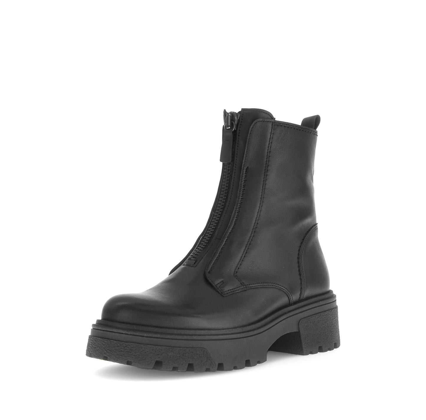 Gabor 71.763.27 Black Front Zip Boots